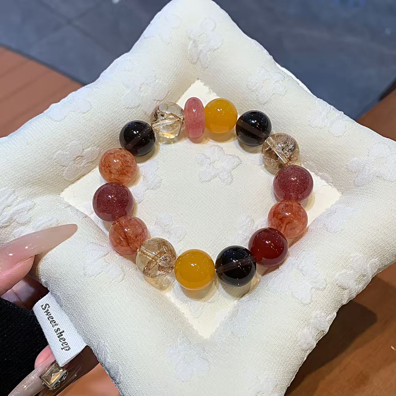 Strawberry Quartz Bracelet (8mm)