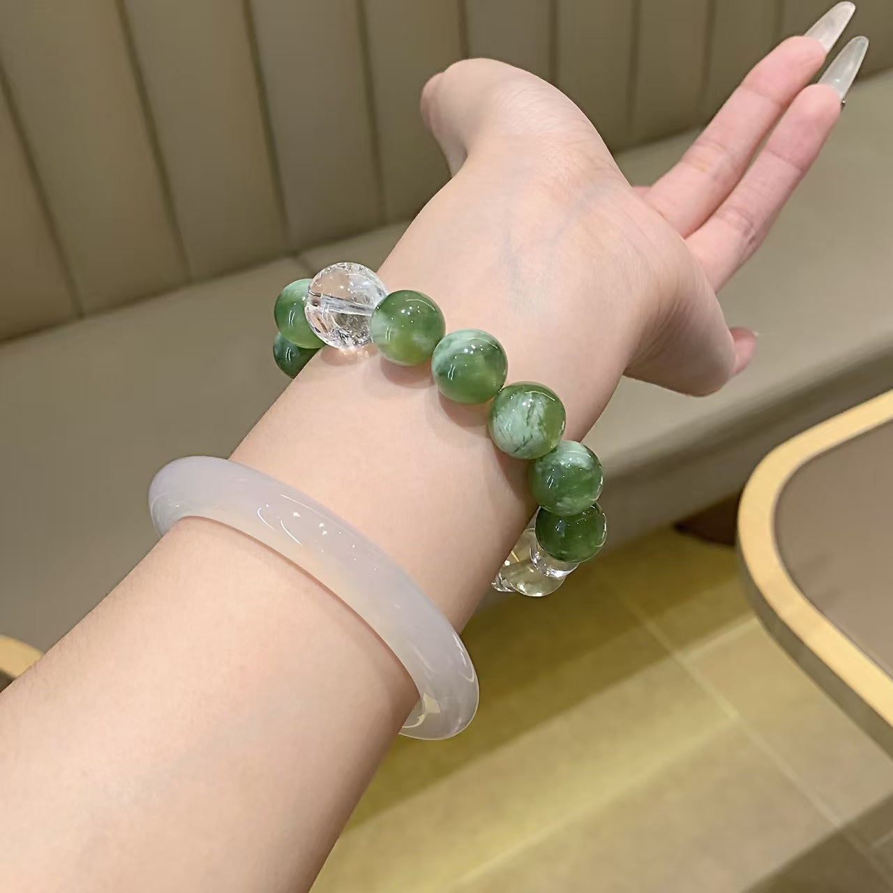 Green Jade Bracelet (8mm)