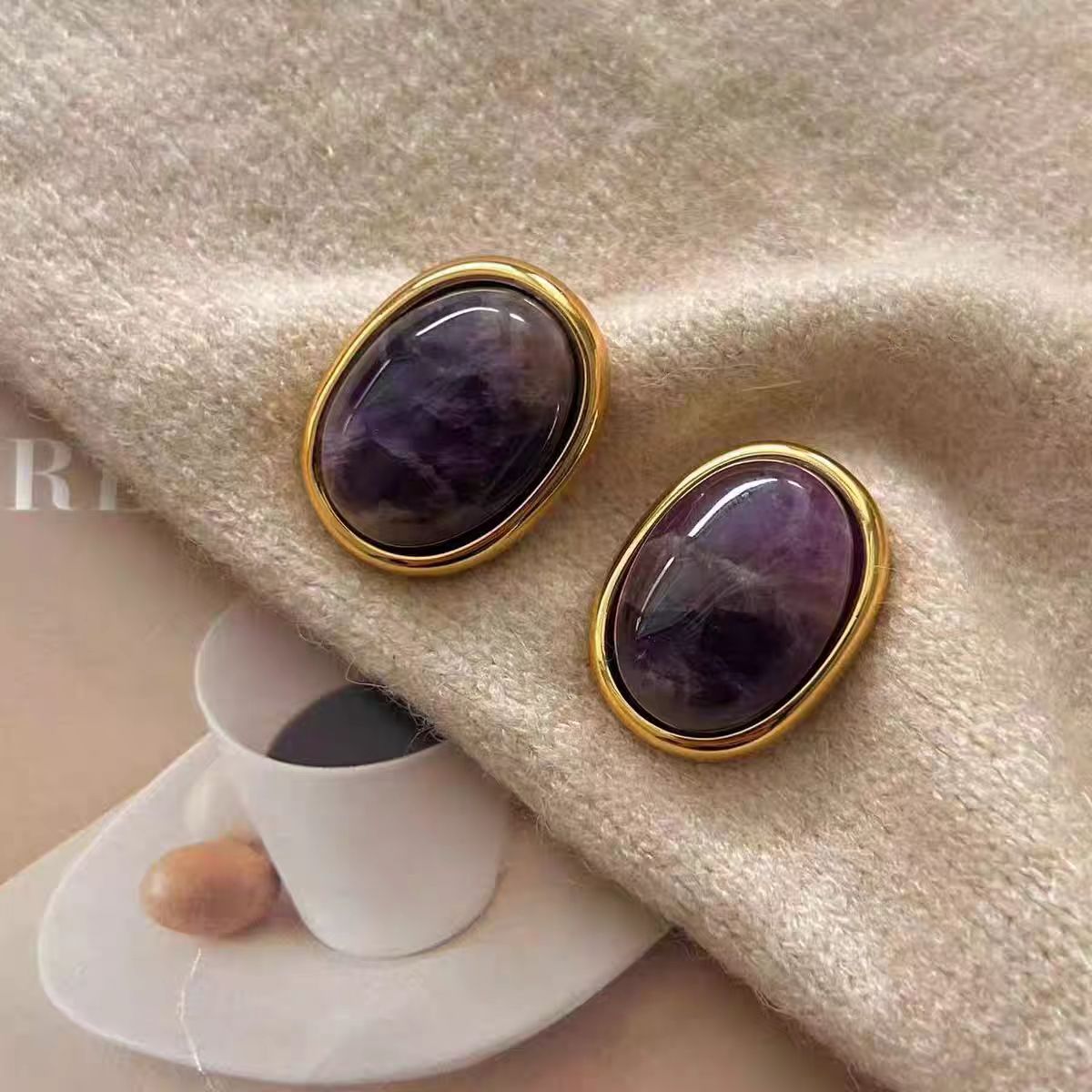 Amethyst Energy Drop Earrings