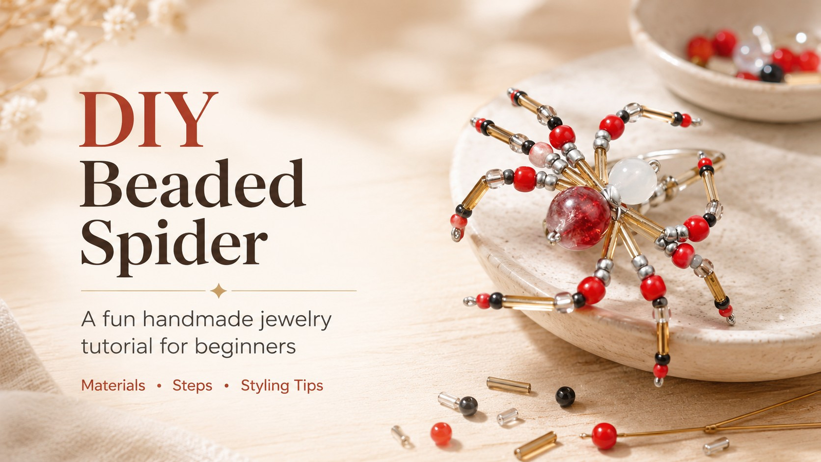 How to Make a Beaded Spider Charm: DIY Step-by-Step Tutorial