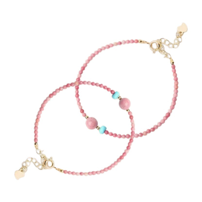 pink bracelet charm 2mm