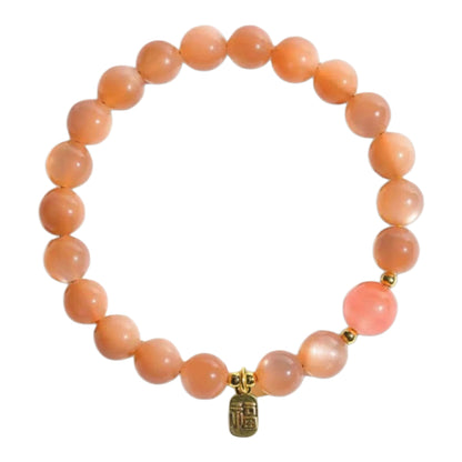Orange Sunstone Bracelet