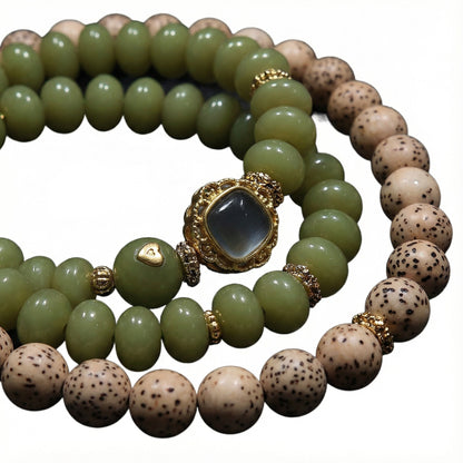 Dual-Layer Lotus Bracelet