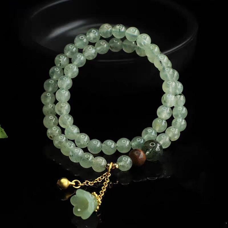 Natural Prehnite Crystal Bracelet