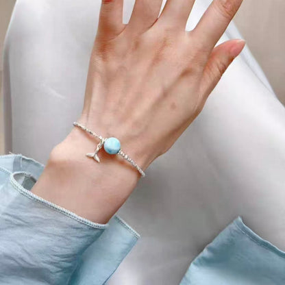 Larimar Mermaid Tail Bracelet