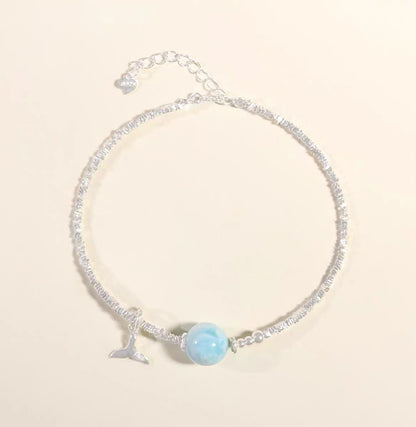 Larimar Mermaid Tail Bracelet