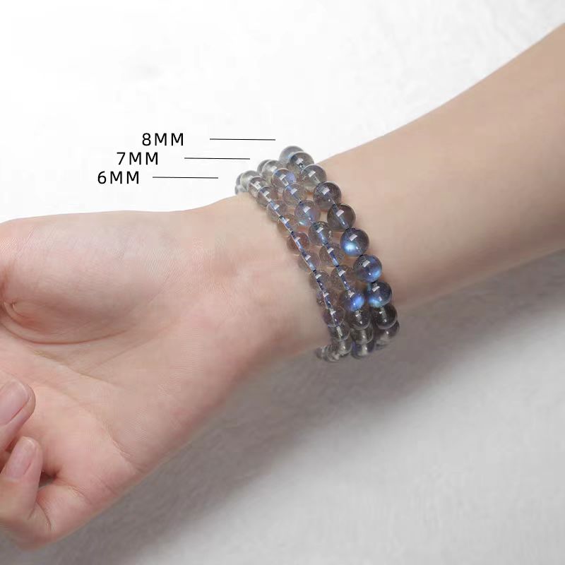 Gray Moonstone Crystal Bracelet