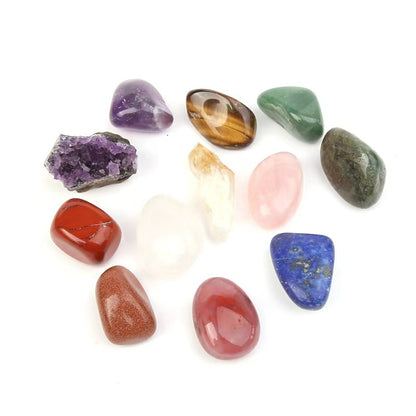 Chakra Crystal Energy Box – 12 Natural Gemstones