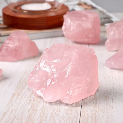 Raw Rose Quartz Chunks