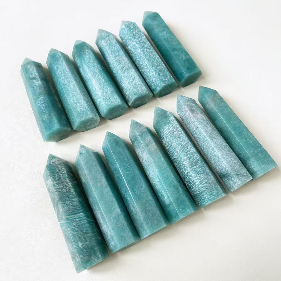 Natural Amazonite Crystal Tower