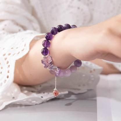 Natural Amethyst Fire Element Bracelet