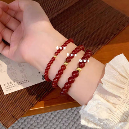 Red Agate Crystal Bracelet