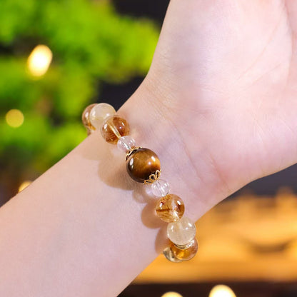Golden Rutilated Quartz  Bracelet