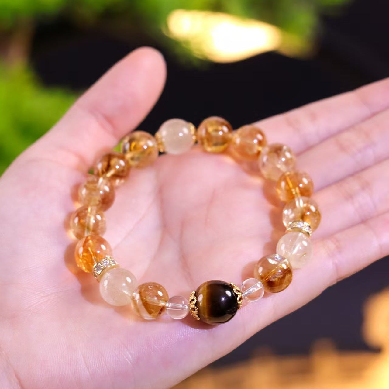 Golden Rutilated Quartz  Bracelet
