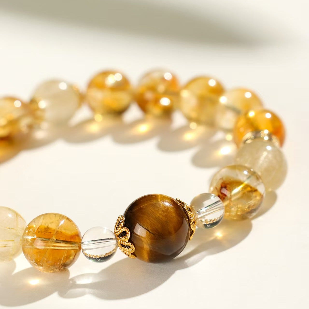 Golden Rutilated Quartz  Bracelet