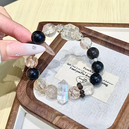 Black Rutile Quartz Protection Bracelet
