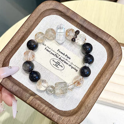 Black Rutile Quartz Protection Bracelet
