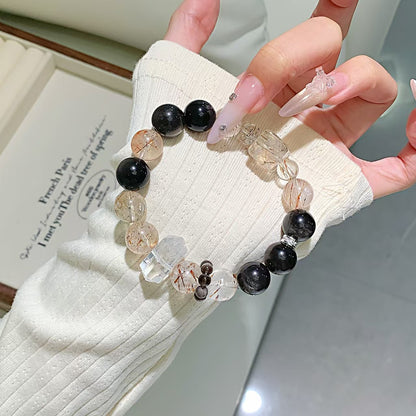 Black Rutile Quartz Protection Bracelet