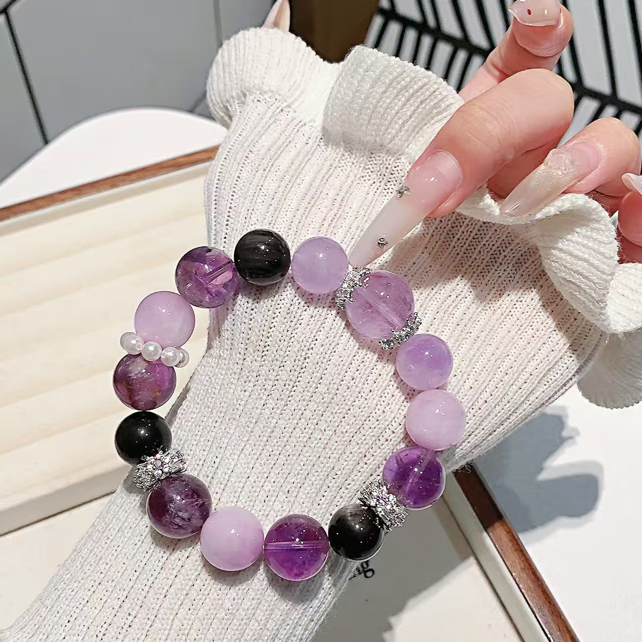 Amethyst & Rose Quartz Harmony Bracelet