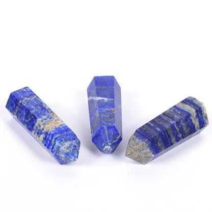 Natural Six-Sided Lapis Lazuli Crystal Tower