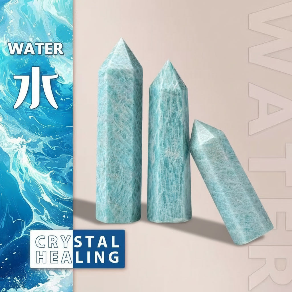 Natural Amazonite Crystal Tower