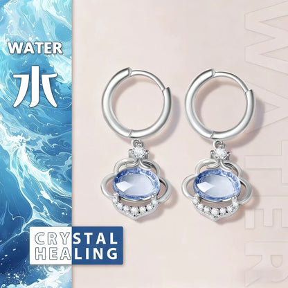 Blue Crystal Harmony Earrings