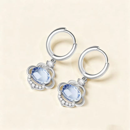 Blue Crystal Harmony Earrings