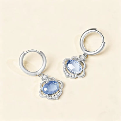 Blue Crystal Harmony Earrings