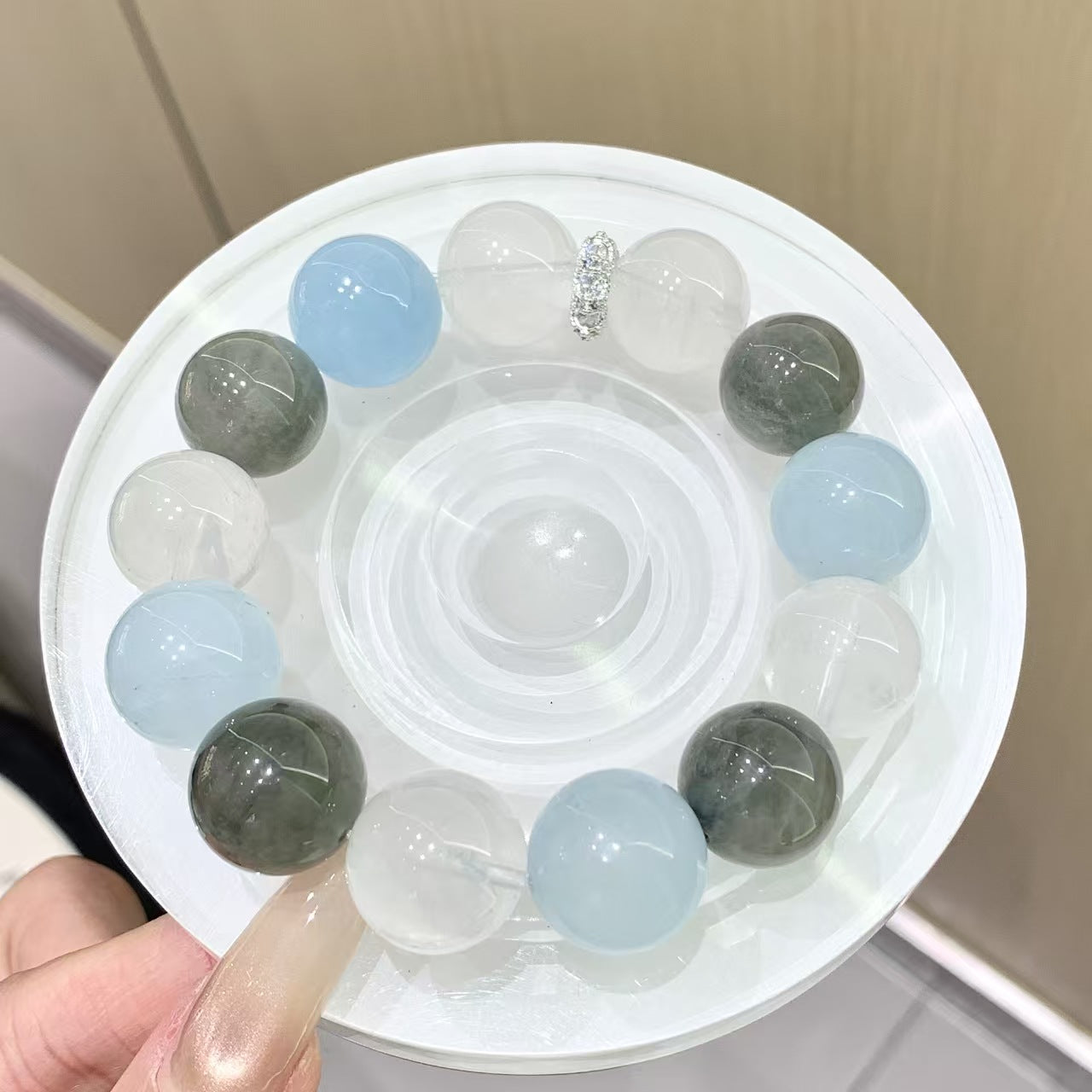 Sea Breeze Aquamarine Crystal Bracelet