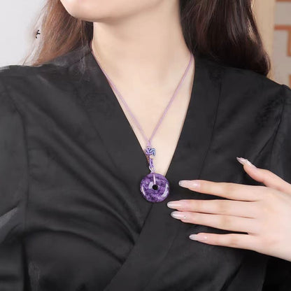 Charoite Peace Amulet Pendant