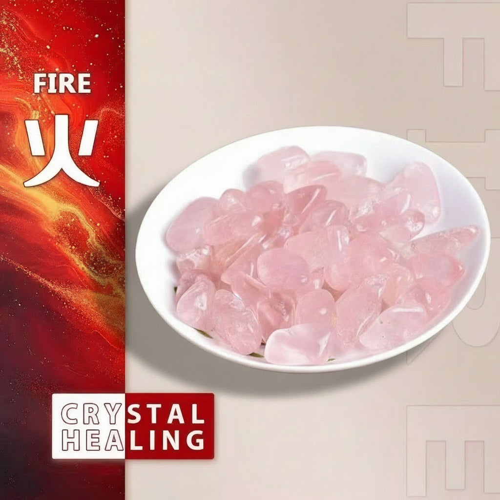 Natural Rose Quartz Crystal Chips — Cleansing, Decoration & Aroma Diffuser