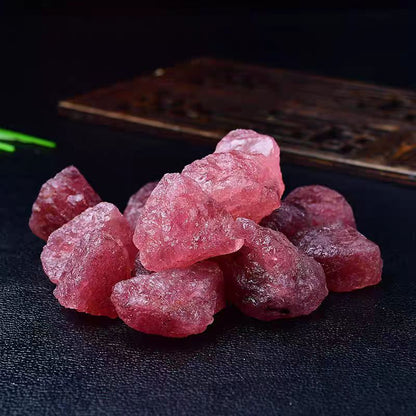 Natural Strawberry Quartz Raw Crystal