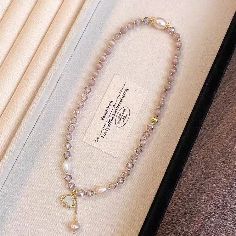 double layer rose quartz bracelet