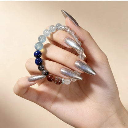 Metal & Water Element Crystal Bracelet