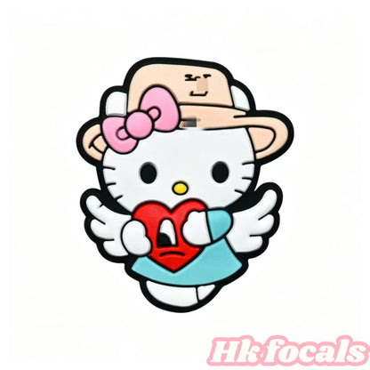 Kawaii Cartoon Kitty Silicone Focal Beads 🐱 | DIY Pacifier Clips, Keychains & Jewelry Making Supplies (Mixed Designs)20 pcs
