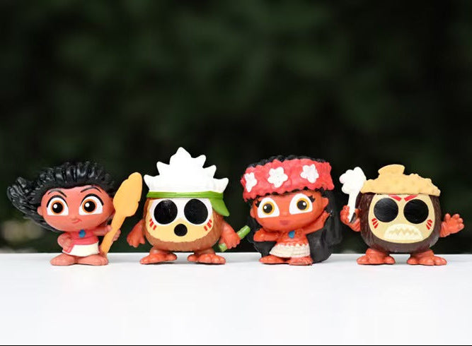 Tropical Princess Figurine Set 🌺 Cute Island Girl Collectible Toys | Car Dashboard Decor, Cake Toppers ，Pen Toppers & Desk Display (10 Designs)