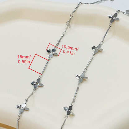 Delicate Charm Link Chain – Star, Cross & Clover (1meter)