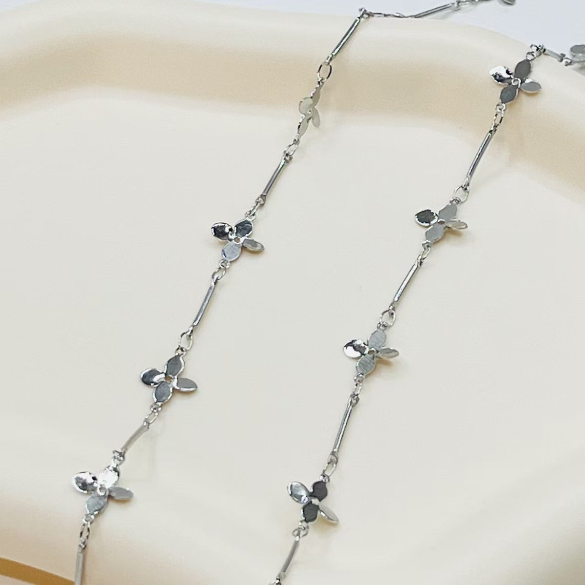 Delicate Charm Link Chain – Star, Cross & Clover (1meter)