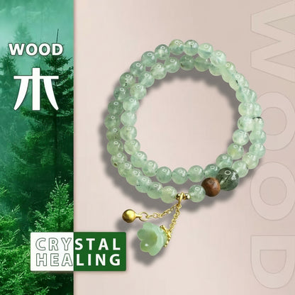 Natural Prehnite Crystal Bracelet