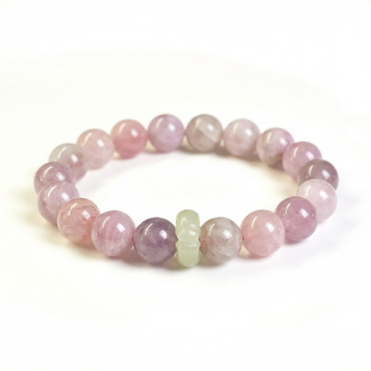 Natural rose quartz bracelet