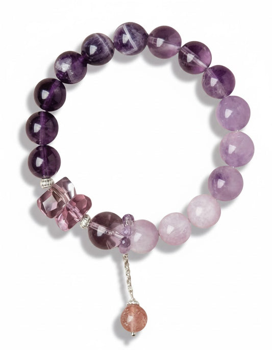 Natural Amethyst Fire Element Bracelet