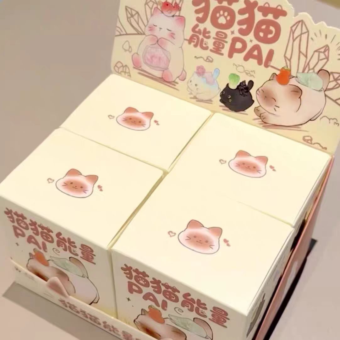 🐾 Cat Energy Crystal Secret Box – Desk Decor Series