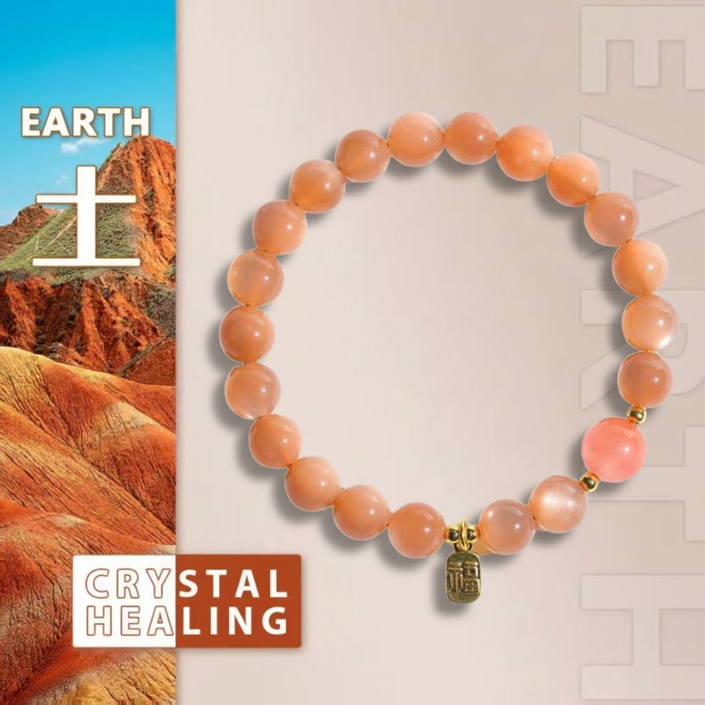 Orange Sunstone Bracelet