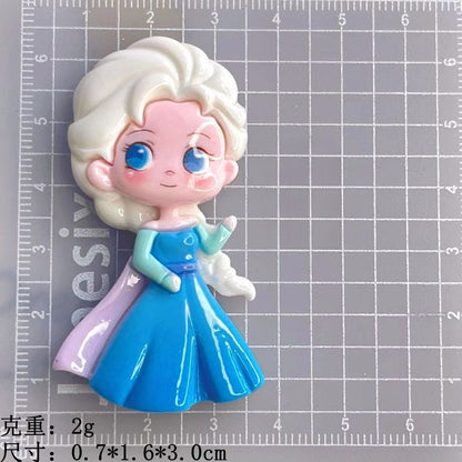 Mini Snow Princess Resin Charm for DIY Phone Cases and Accessories