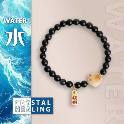 Wealth Paw Obsidian Bracelet