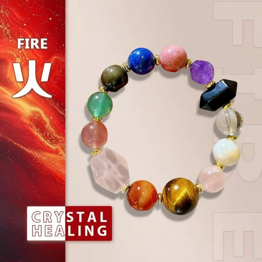 Natural Multi-Gemstone Bracelet