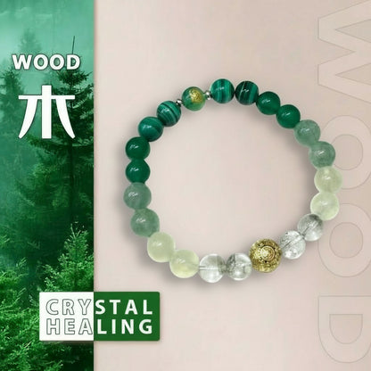 Malachite & Phantom Quartz Bracelet