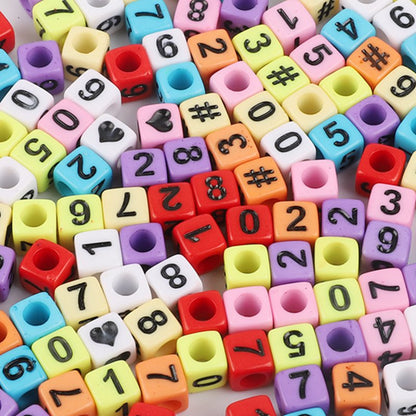 Square Acrylic Letter & Number Beads | SoulstoneHouse