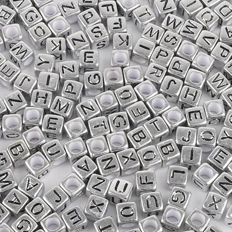 Square Acrylic Letter & Number Beads | SoulstoneHouse