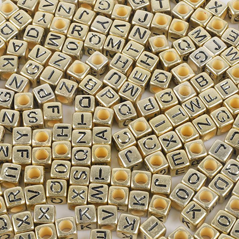 Square Acrylic Letter & Number Beads | SoulstoneHouse